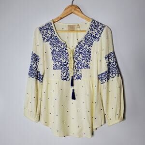 Vanessa Virginia Libra Peasant top blouse Size 0 Great condition